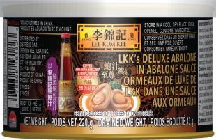 Ormeaux de luxe de LKK dans une sauce brune à braiser, 220 g, Boîte de conserve.