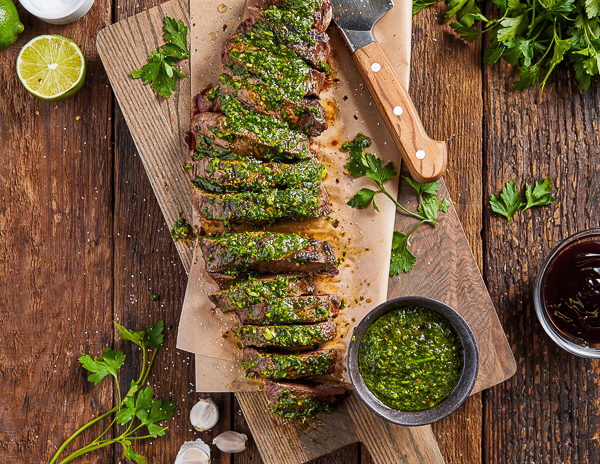 Recipe Grilled Skirt Steak with Chimichurri