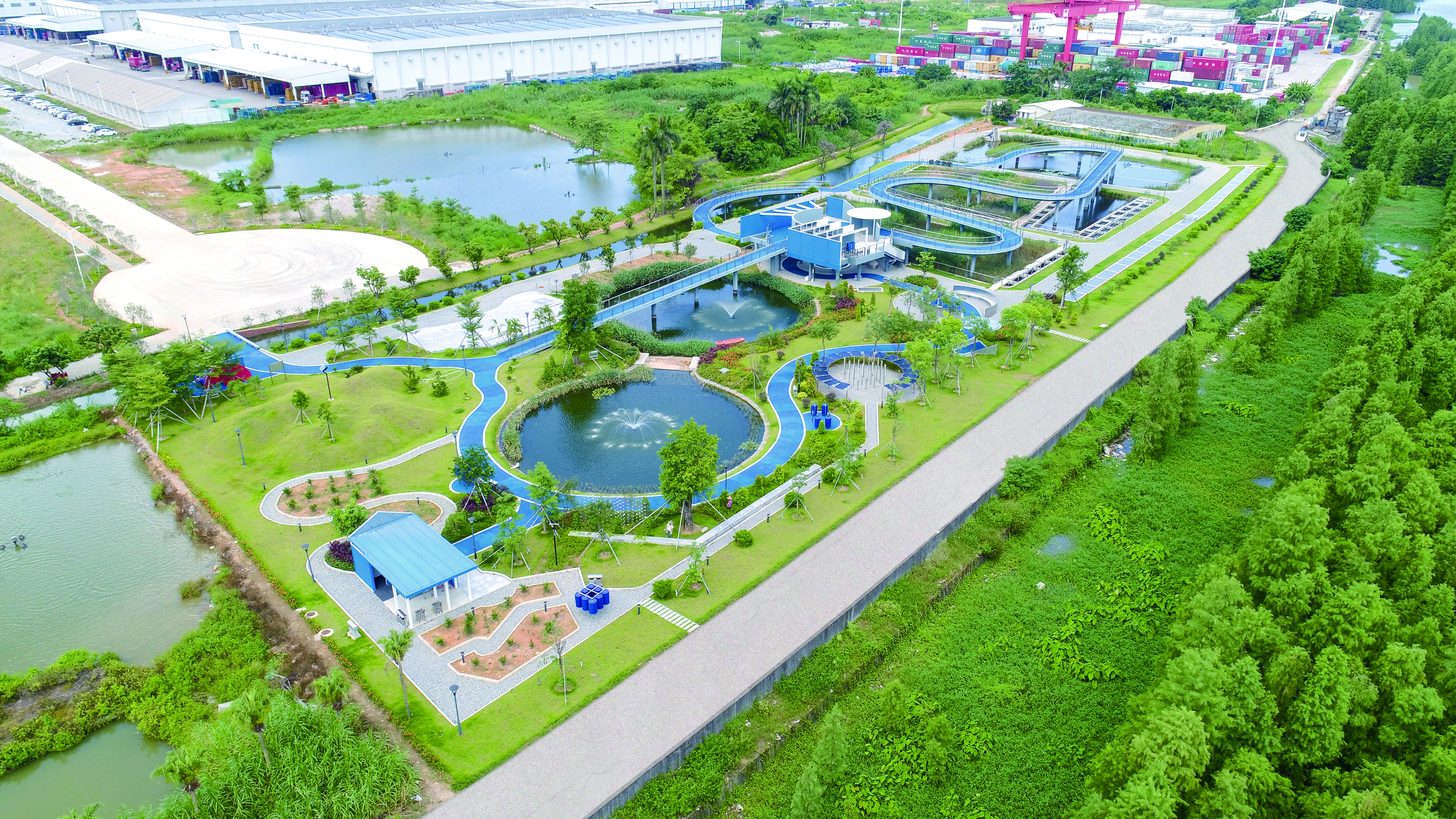 Opening of Man-made Wetland Park in Xinhui Production Base