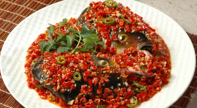 Fish Head with Chopped Chili