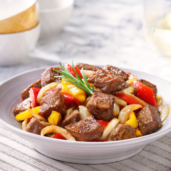 Sauteed Beef Cube in Soy Sauce