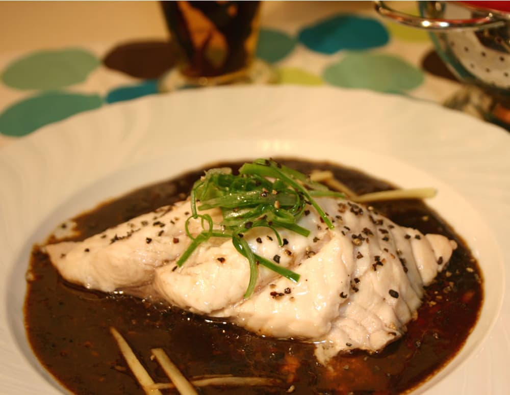 Recipe Steamed Fish with Ginger and Black Bean Garlic Sauce