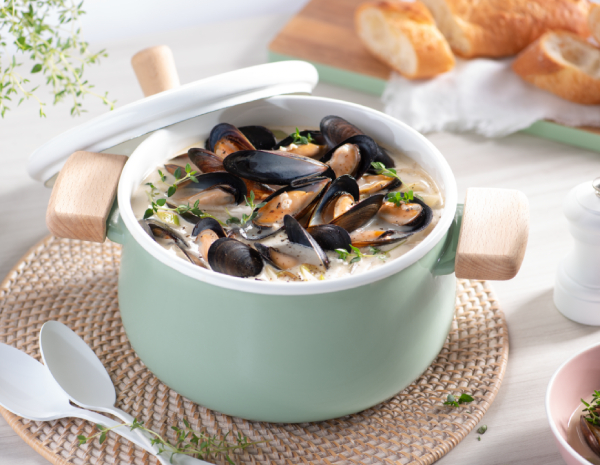 Blue Mussels in White Wine