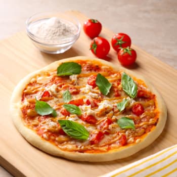 HK_recipe_350_Crab Meat Tomato Basil Pizza