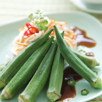 HK_recipe_350_Okra with Oyster Sauce
