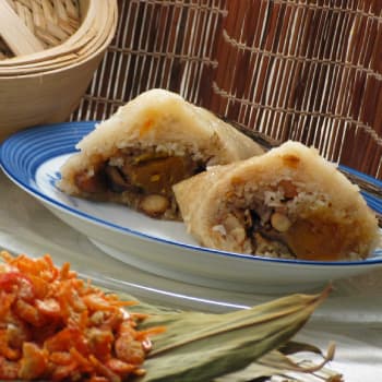 HK_recipe_350_Rice Dumpling with Braised Mushroom and Pork