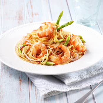 HK_recipe_350_Shrimp and Asparagus Pasta in XO Sauce