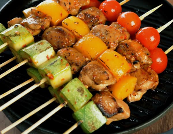 HK_recipe_600_Chicken Kebab with Honey and chilli Garlic Sauce