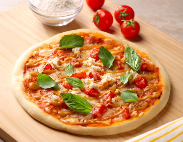 HK_recipe_600_Crab Meat Tomato Basil Pizza