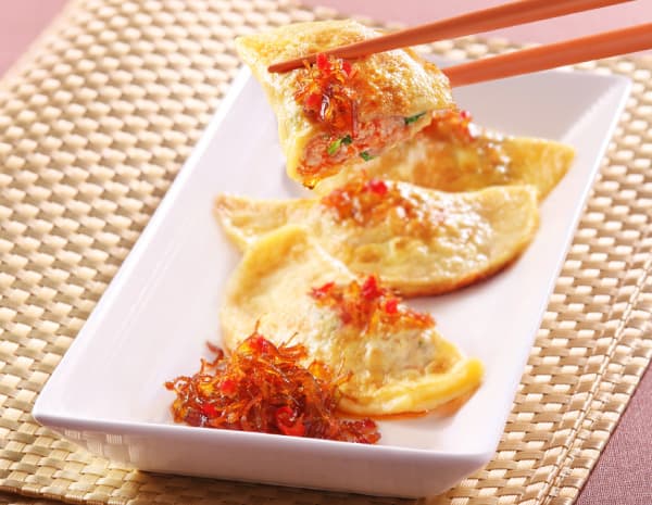 HK_recipe_600_Pan Fried Egg Dumplings with XO Sauce