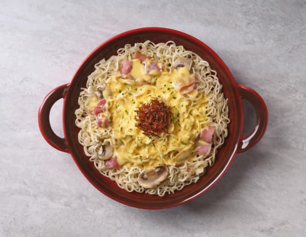 Stewed Instant Noodle with Cheese and XO Sauce