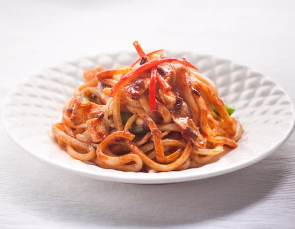HK_recipe_600_Stir-Fried Spicy Chilli Udon with Pork