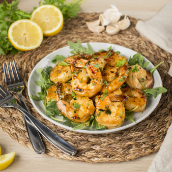 Pan Fried Shrimp with Mixed Herbs and Triple Citrus Sauce