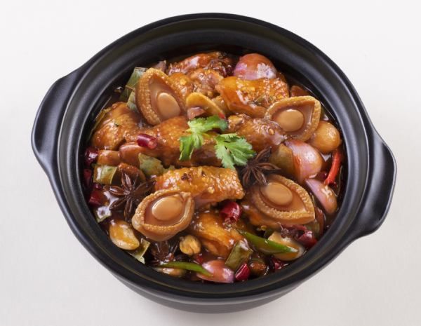 Hot and Spicy Chicken Pot with Abalone