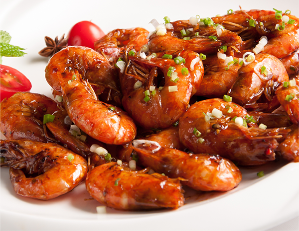 Pan Fried Prawns with Soy Sauce