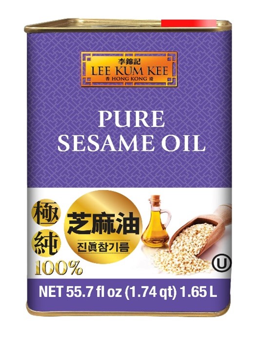 Pure Sesame Oil 55.7 fl oz (1.74 qt) 1.65L, tin can
