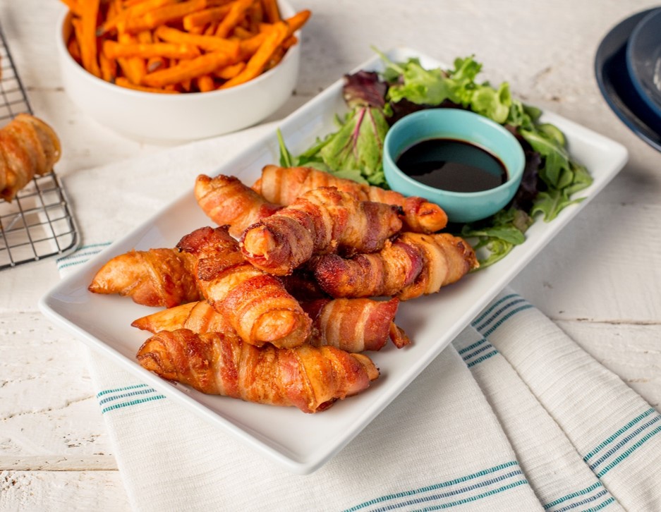 Recipe Bacon Wrapped Ginger Soy Chicken