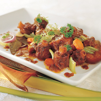 Recipe Braised Ox Tail with Red Wine