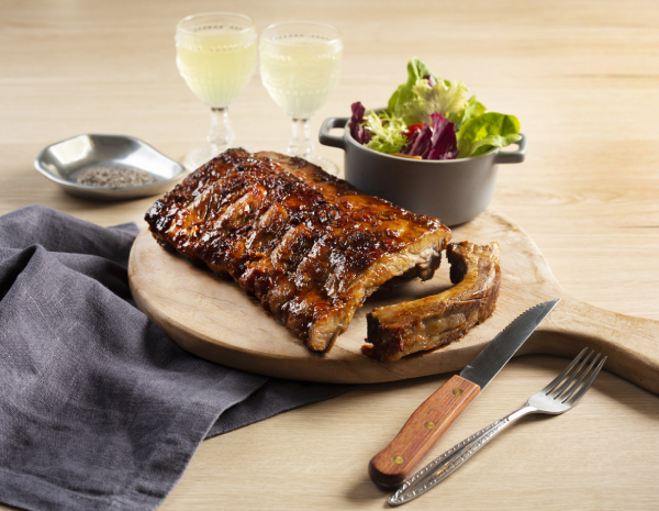 Grilled Pork Ribs with Vinegar and Soy Sauce