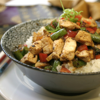 Recipe Chicken and Vegetable Rice Bowl S