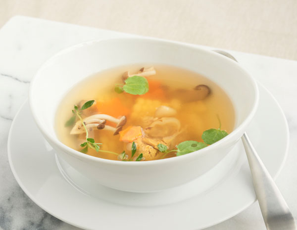 Recipe Chicken Soup with Sweet Corn and Mushroom