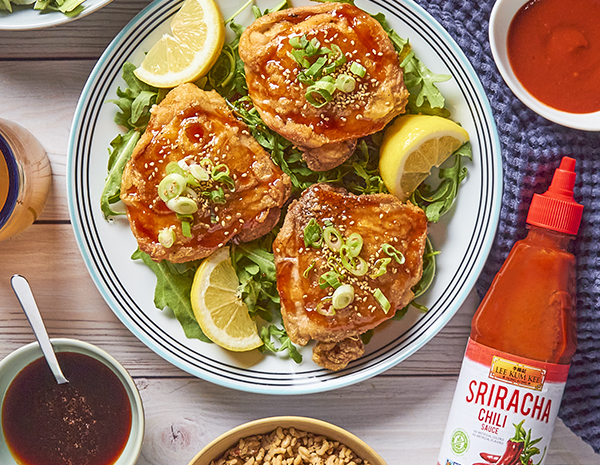 Recipe Crispy Honey Sriracha Chicken