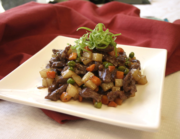 Recipe Diced Beef and Potato with Oyster Flavored Sauce