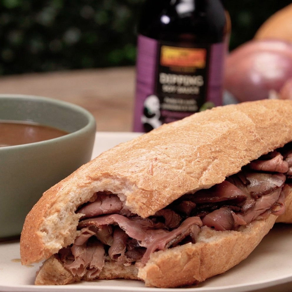 Recipe French Dip Sandwich with Dipping Soy Sauce S