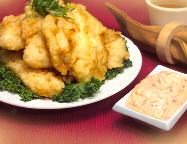 Recipe Fried Dover Sole Fillet with Chili Garlic Sauce