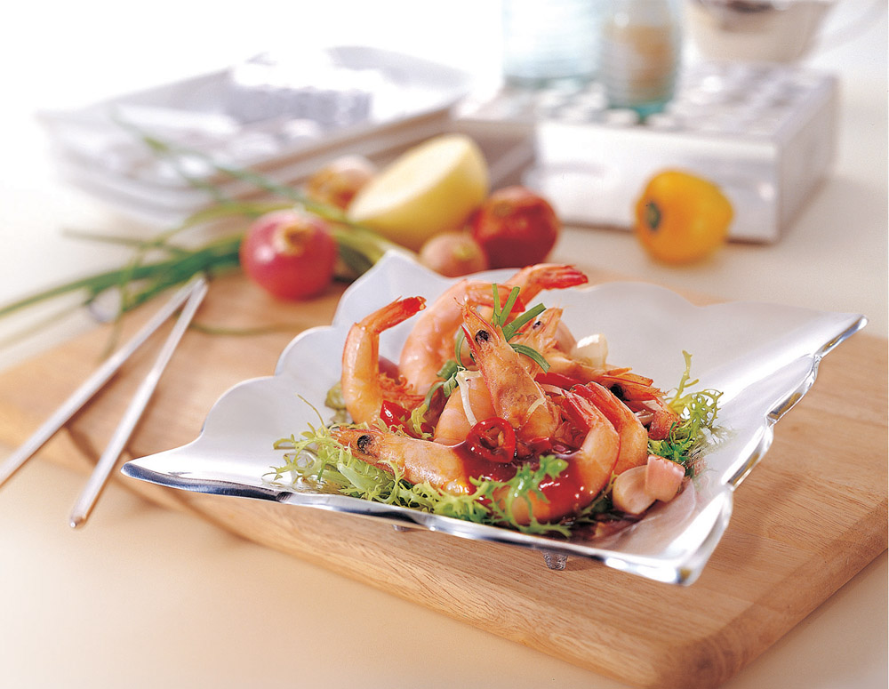 Recipe Fried Prawns with Oyster Flavored Sauce