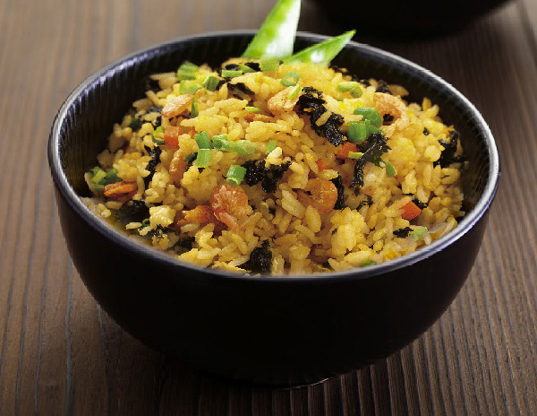 Recipe Fried Rice with Dried Baby Shrimp and Seaweed