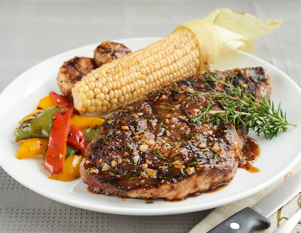 Steak de boeuf, sauce barbecue au rhum - 5 ingredients 15 minutes