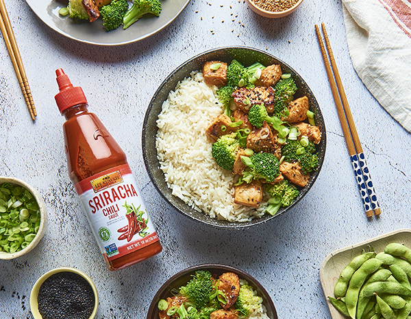 Honey Sriracha Chicken and Broccoli Meal Prep Bowls