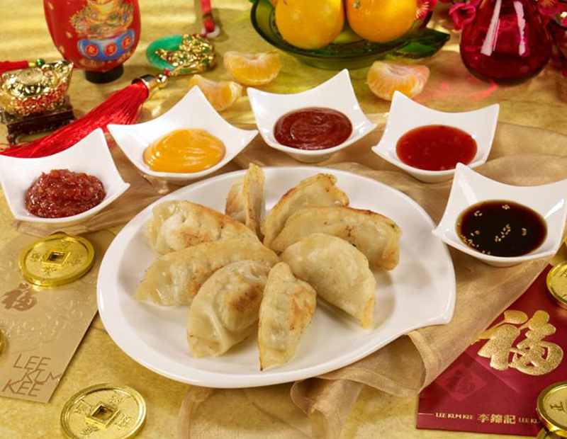 Recipe Lucky New Year Dumplings with 5 Sauces