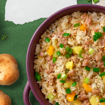 Recipe Minced Pork Rice with Potatoes