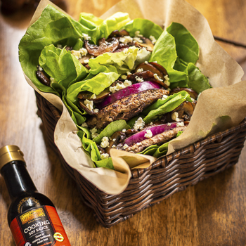 Recipe Mushroom and Blue Cheese Lettuce Wrapped Burger S