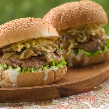 Recipe Mushroom-Onion Hoisin Burger S