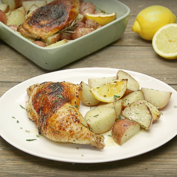 One Pan Lemon Pepper Chicken and Potatoes S
