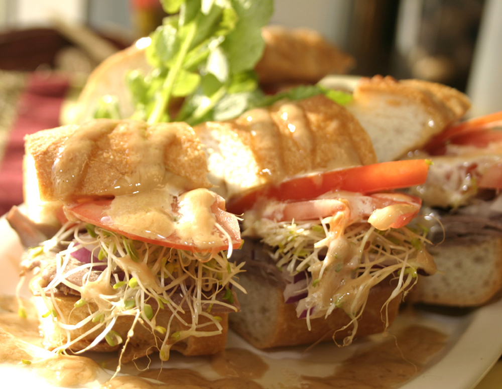 Recipe Roast Beef Sandwich with Hoisin Flavored Mayonnaise
