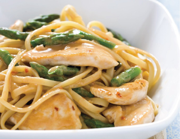 Recipe Sesame Noodles with Chicken and Asparagus