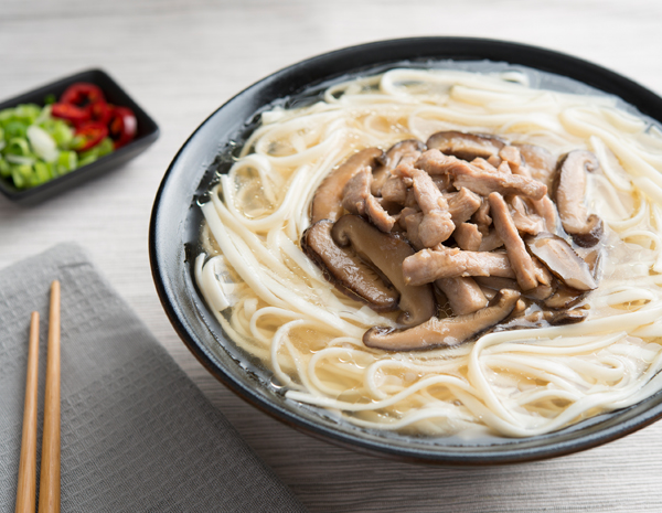 Recipe Shredded Pork Mushroom Noodle Soup