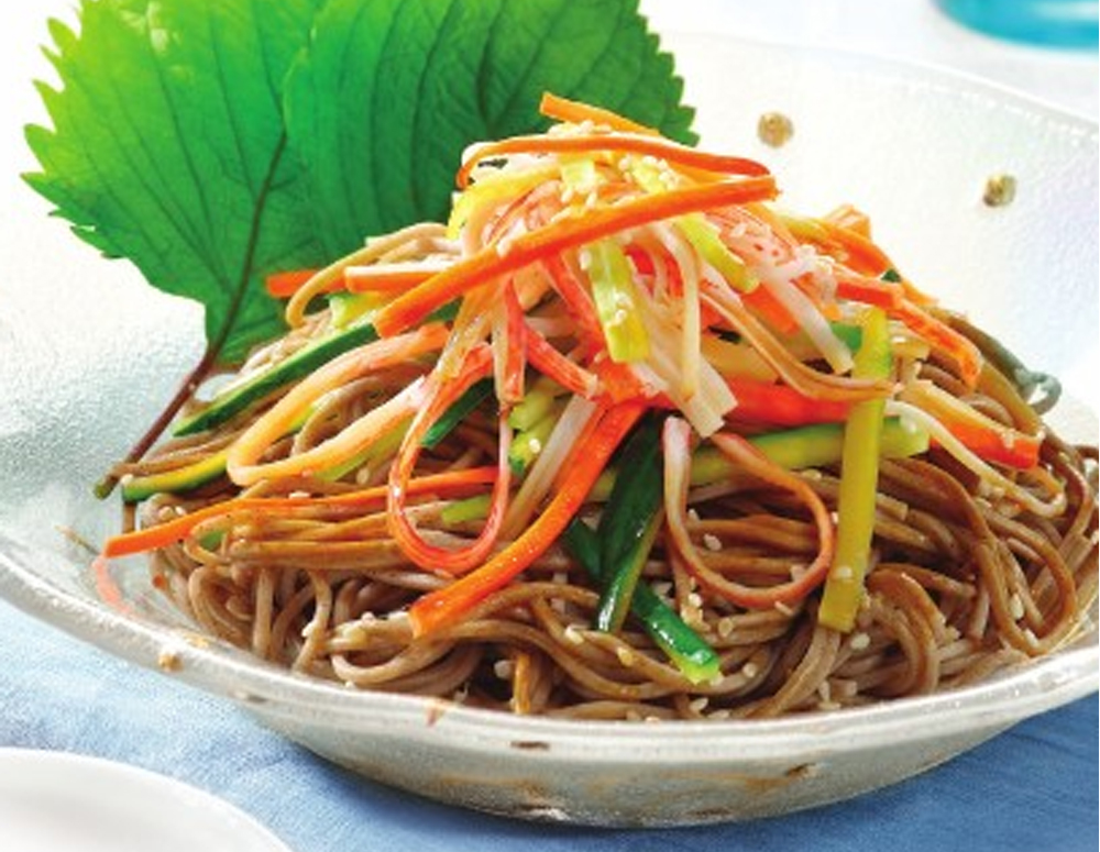 Recipe Soba Noodles with Imitation Crab Meat