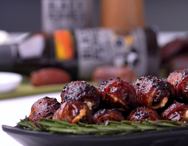 Recipe Spiced Goat Cheese Stuffed Bacon Wrapped Dates