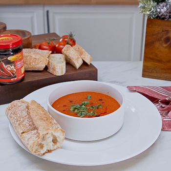 Recipe Spicy Roasted Red Pepper & Tomato Soup S