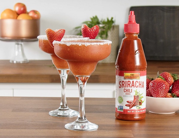 Recipe Spicy Strawberry Sriracha Margarita