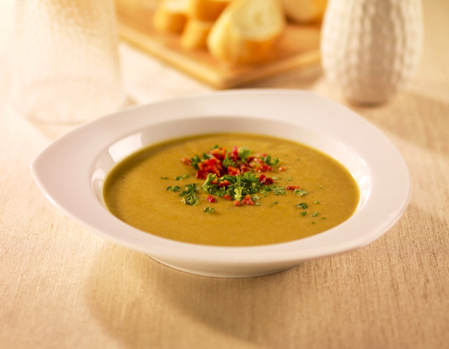 Recipe Split Pea _ Bacon Soup with Premium Oyster Flavored Sauce