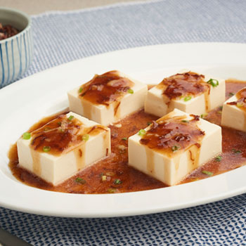 Recipe Steamed Soft Tofu Pair with OS with Dried Scallop 