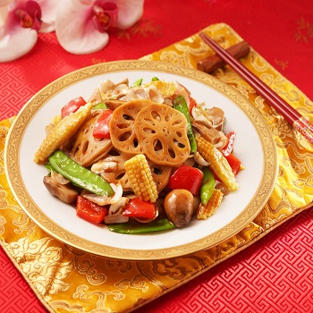 Recipe Stir-fried Lily Bulb and Lotus Root with Oyster Sauce 350x350
