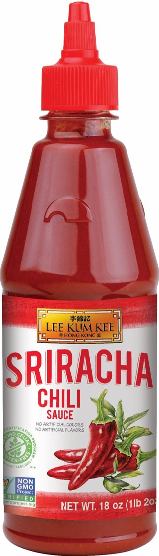 Sriracha Chili Sauce (Non-GMO/ Vegan) 18 oz (1 lb 2 oz) 510 g, Bottle