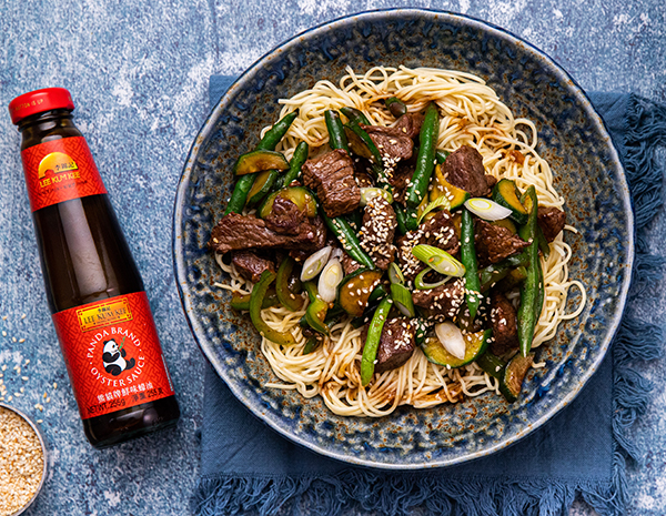 Stir-Fried Beef Steak and 3 Greens with Oyster sauce_HR_LeeKumKee for website